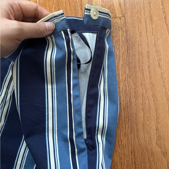 Ralph Lauren Vintage Striped Straight Leg Pants Size 8 - Picture 5 of 7